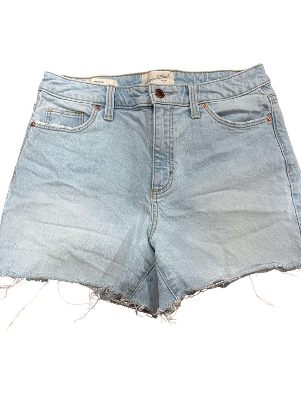 Universal Thread Vintage Midi Light Blue Denim Shorts